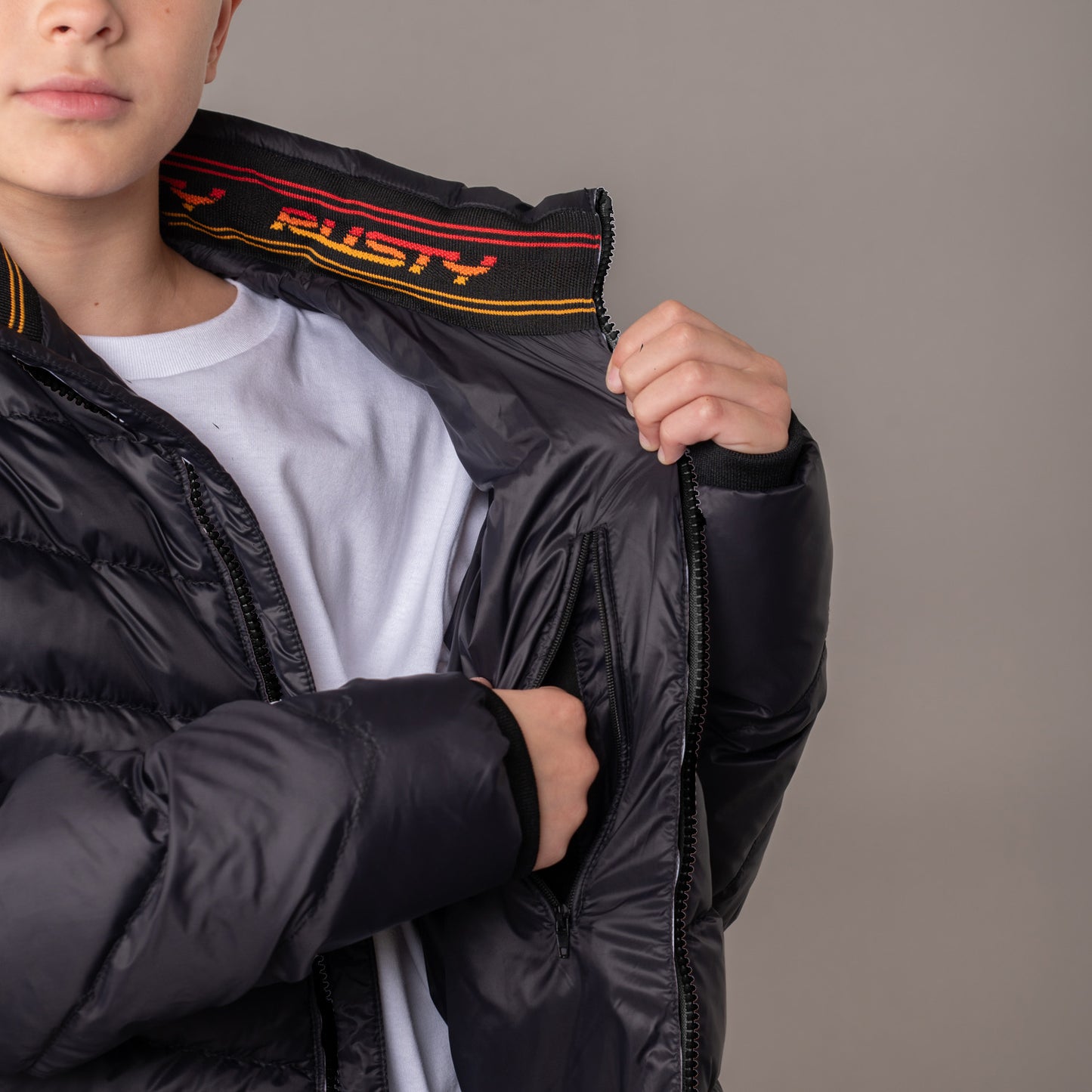 Campera Abrigo Rusty Mobiler Jacket Jr* Black