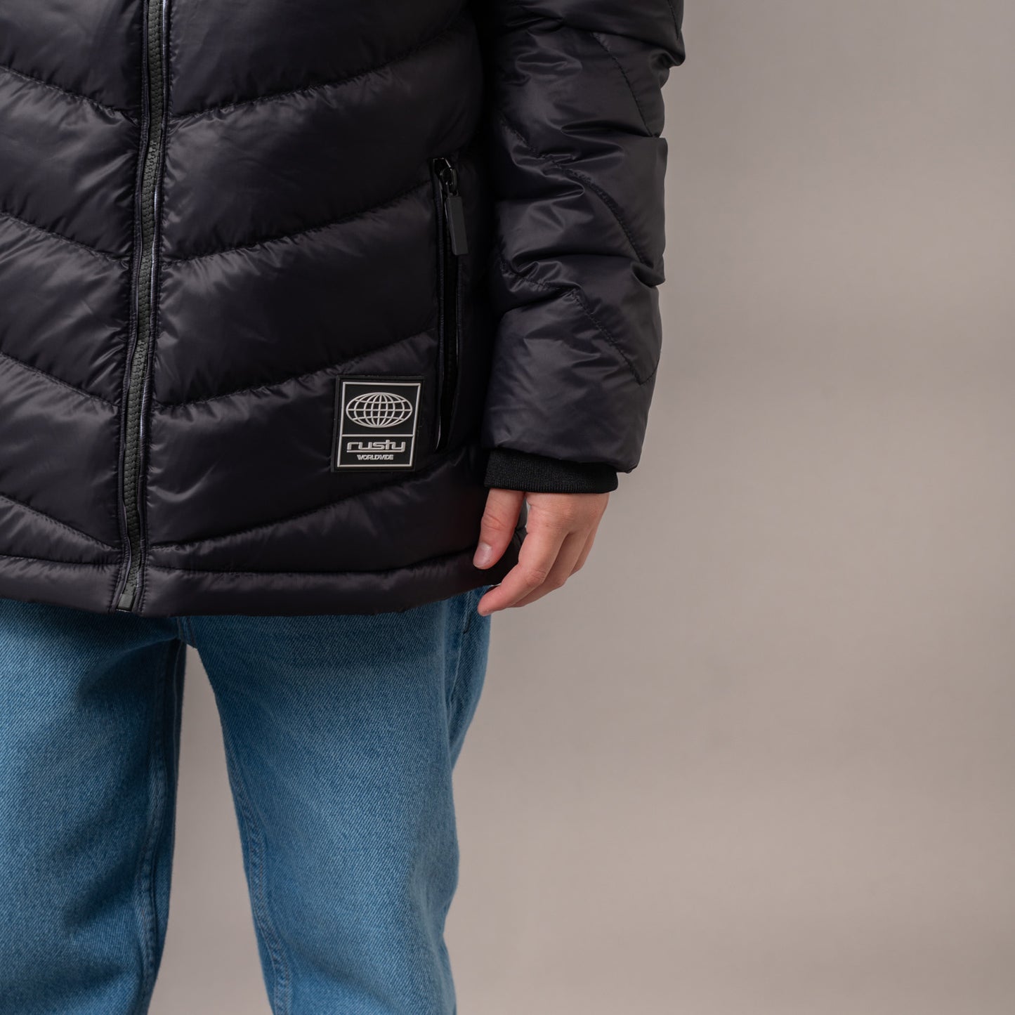 Campera Abrigo Rusty Mobiler Jacket Jr* Black