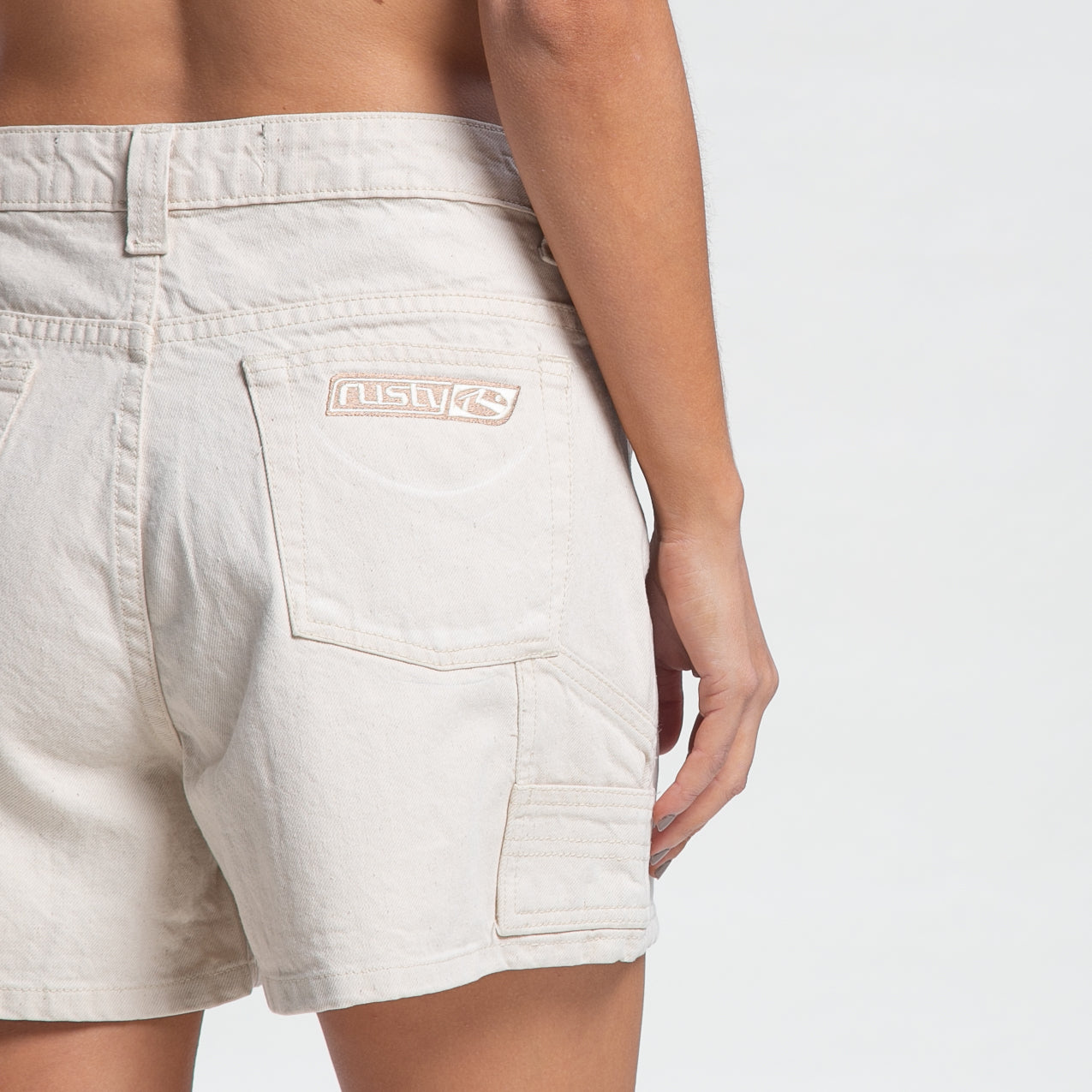 Bermuda Rusty New Look Low Rise Cargo Short Ld Oatmilk
