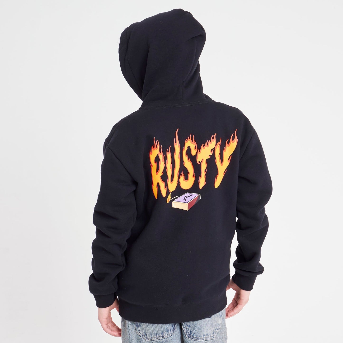 Campera Canguro On Fire Junior Black