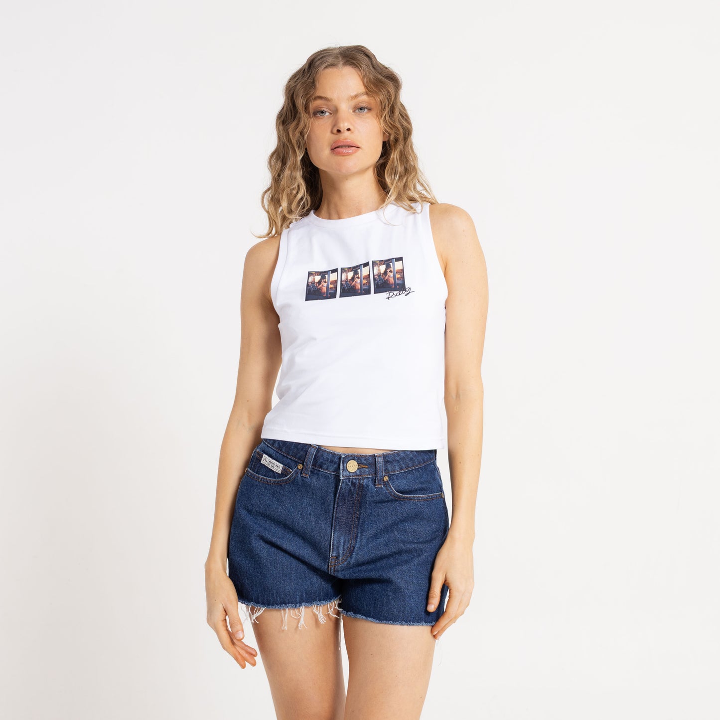 Musculosa On Holidays Fitted Skimmer Off White
