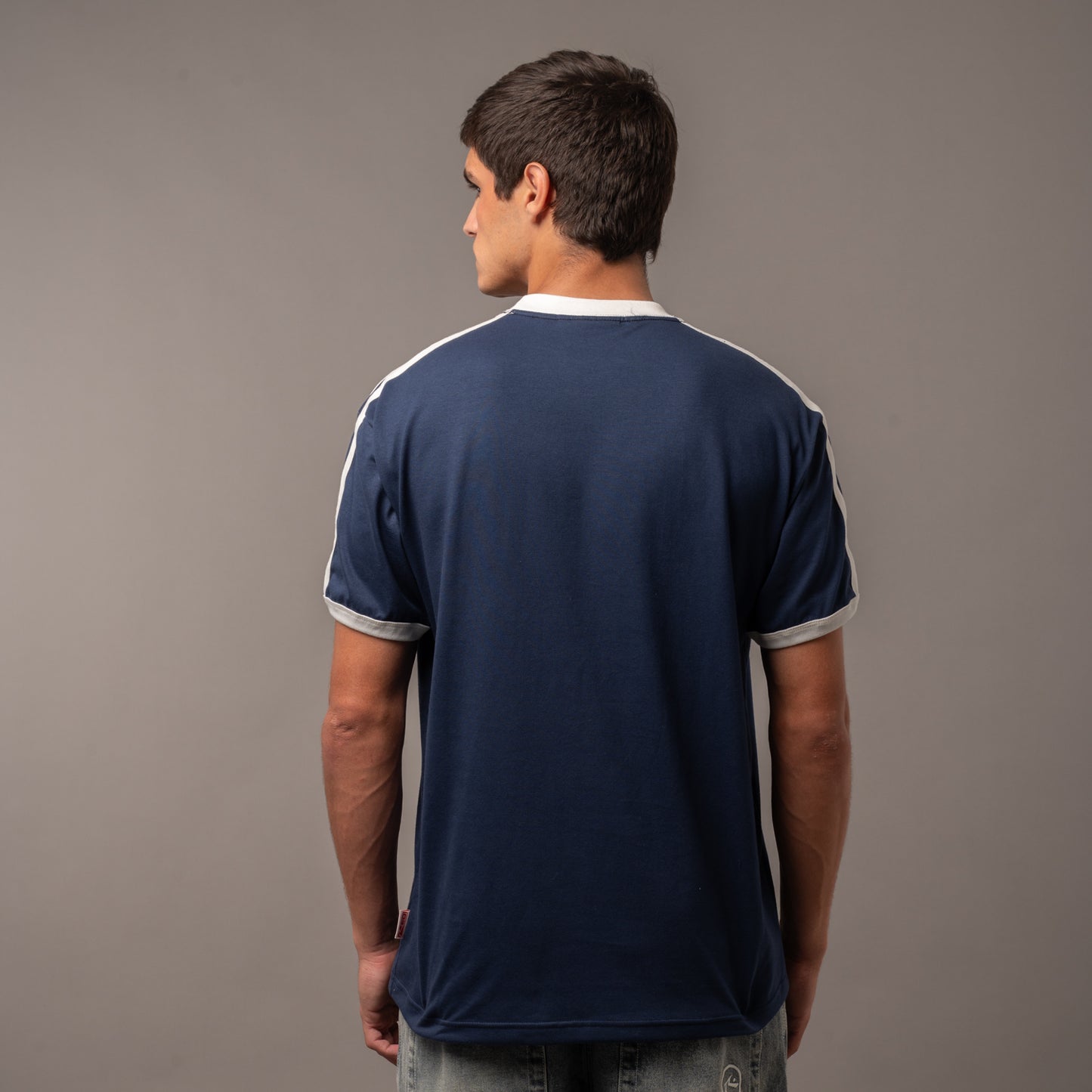 Remera Pedro Navy Blue/Off White