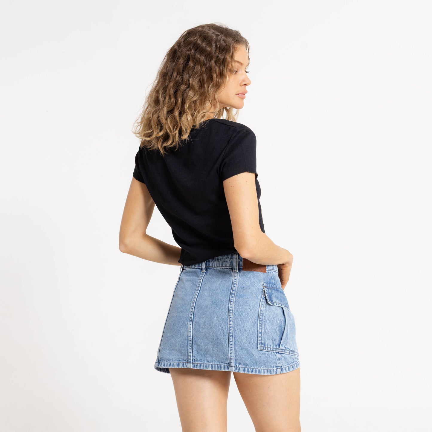Remera Polly Anna Pointelle Baby Black
