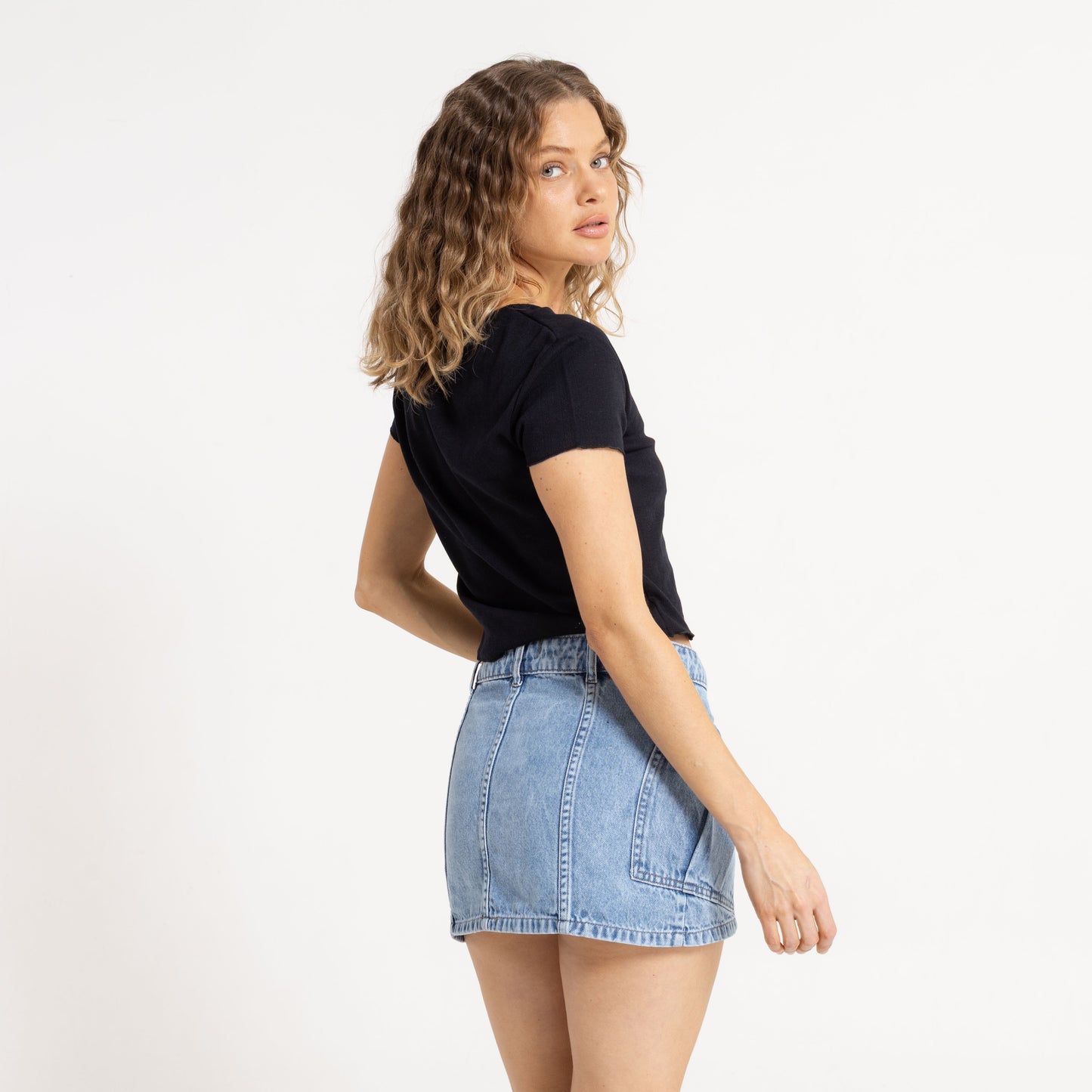 Remera Polly Anna Pointelle Baby Black