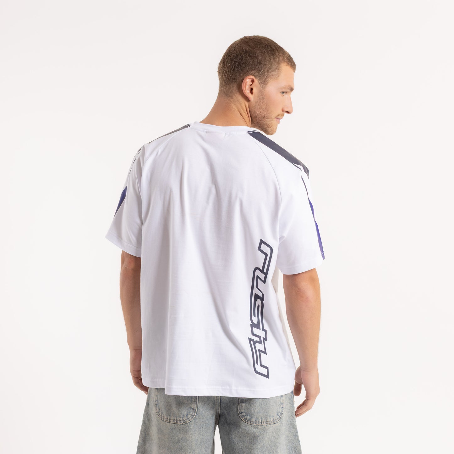 Remera Rally White/Navy Blue