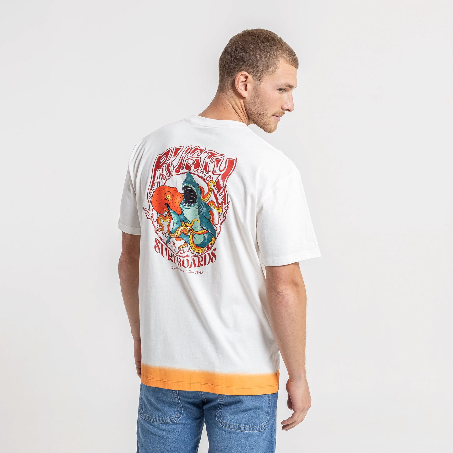 Remera Sea Figth Ecru