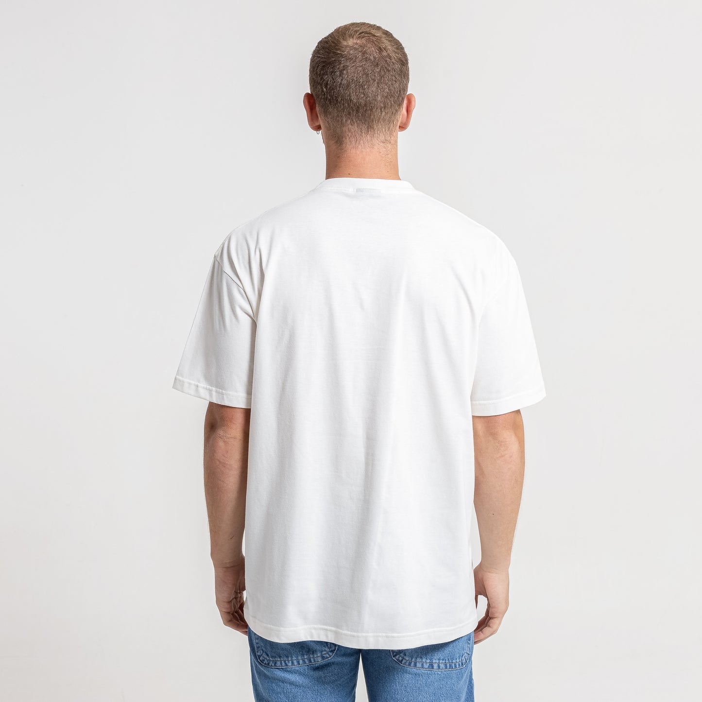 Remera Support Your Local Ecru