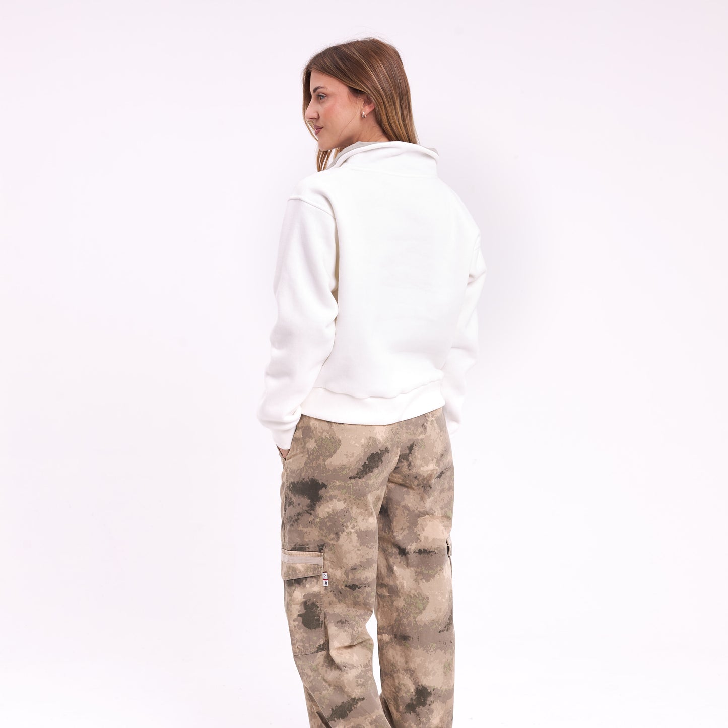 Buzo Royal Midzipper Neck Snow White