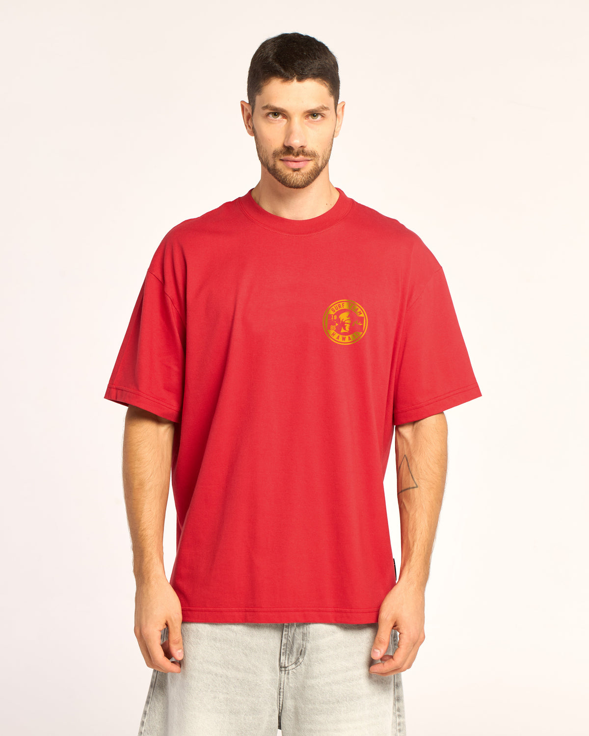 Remera Surf Team Ov Vintage Red