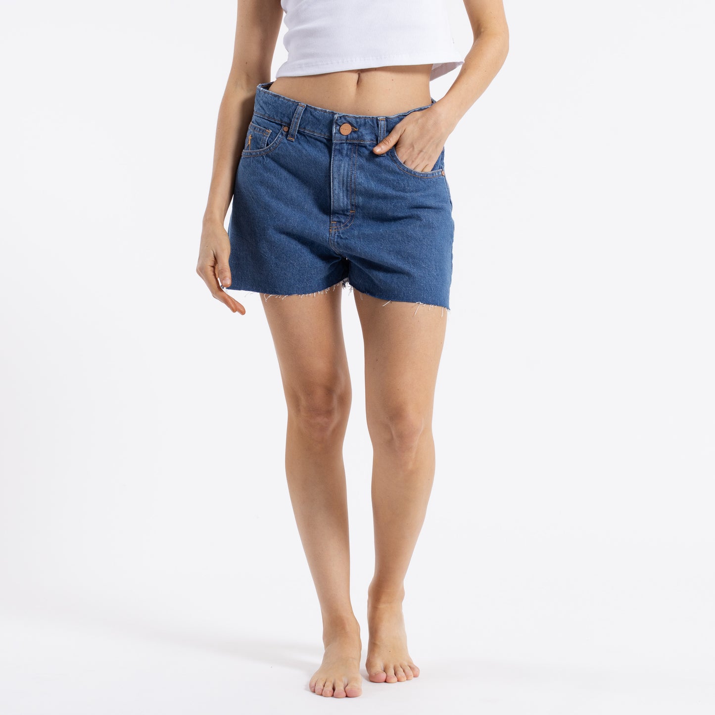 Short Risquet Flare Blue