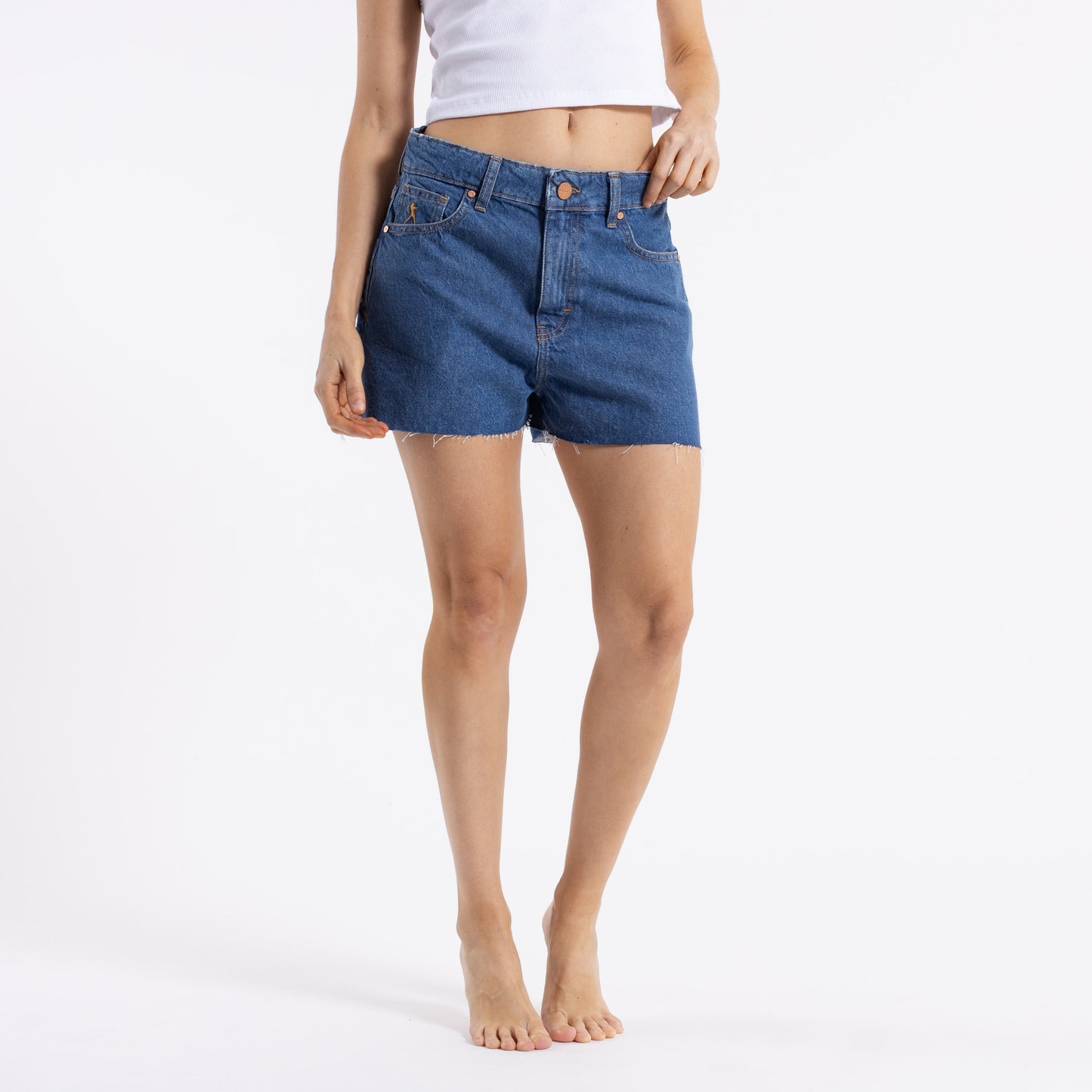 Short Risquet Flare Blue