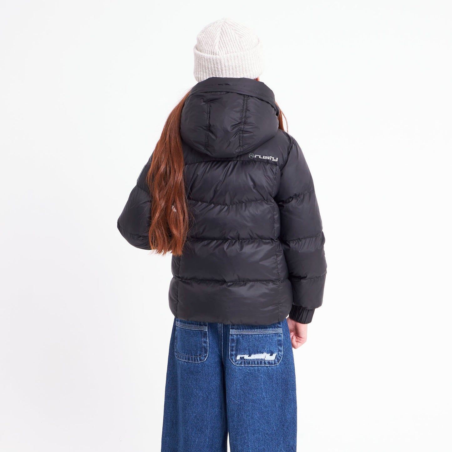 Campera Abrigo Shallow Coat Girls Black