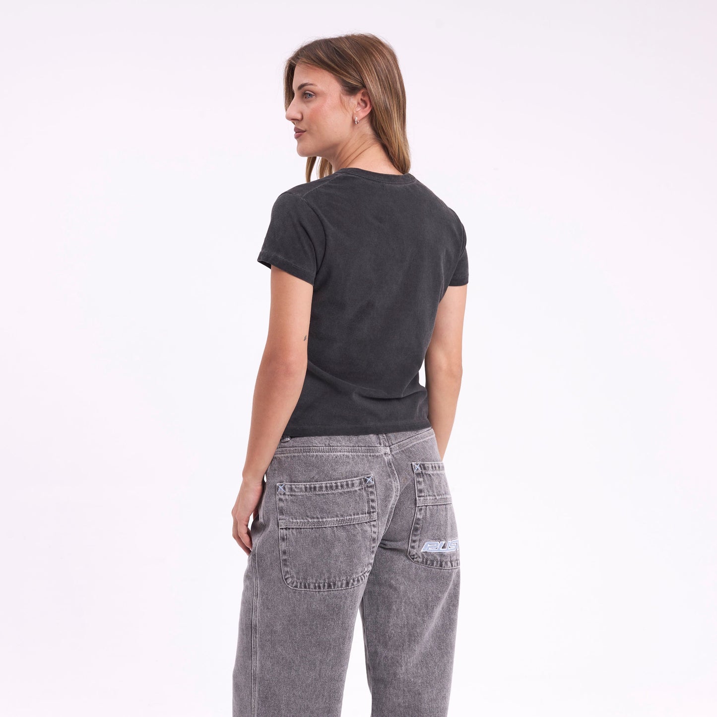 Remera Scrappy Relaxed Mini Washed Black