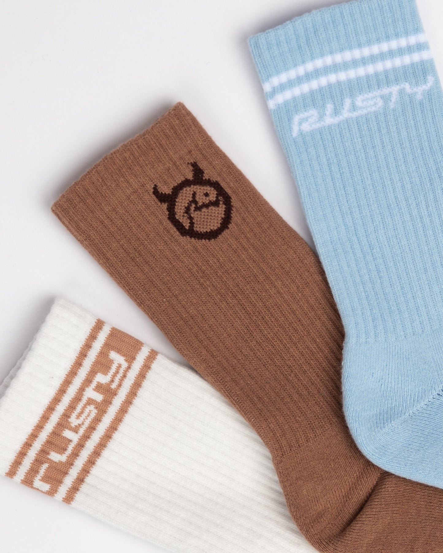 Medias Rusty Shake Up Crew 3-Sock Pack Multi