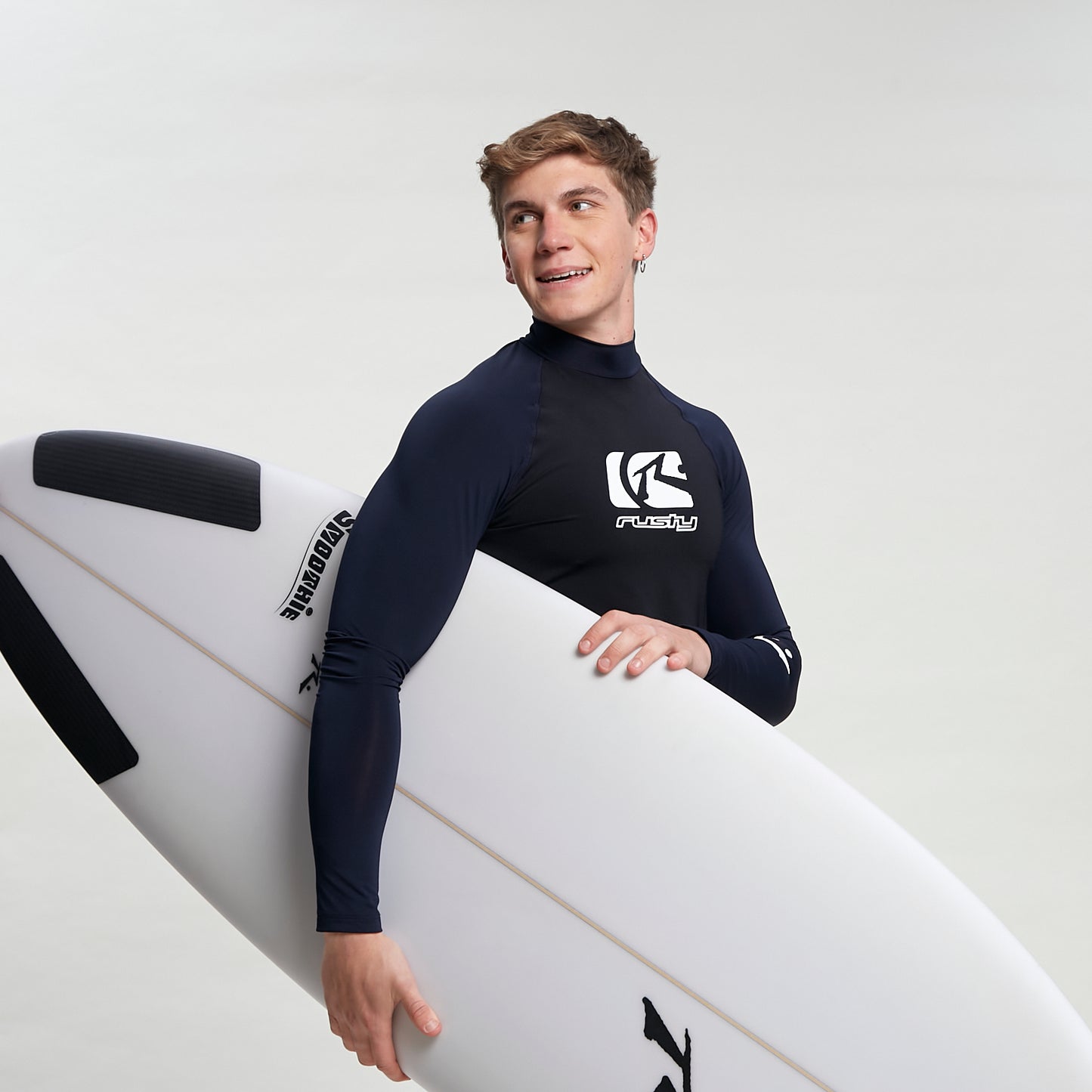 Rashie Still Surfing Surf Top Rashie Black
