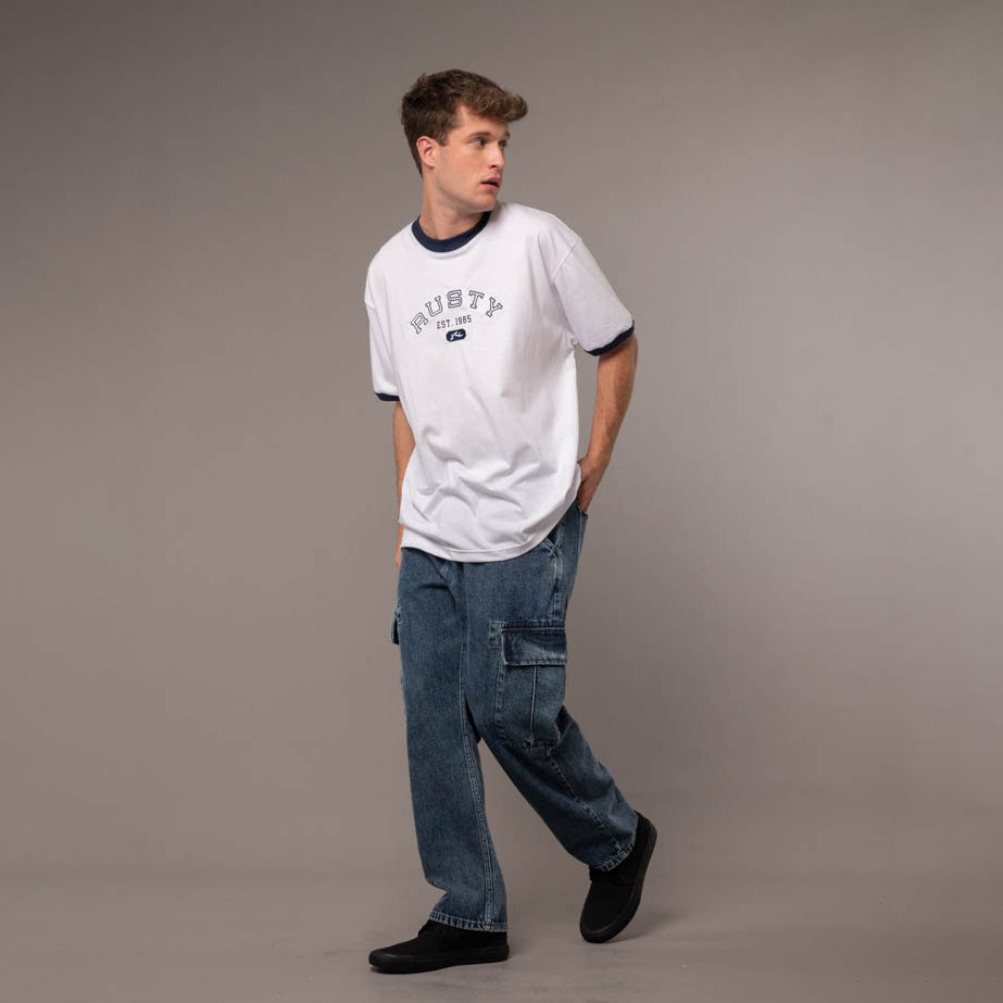 Jean Stranger Cargo Middy Blue