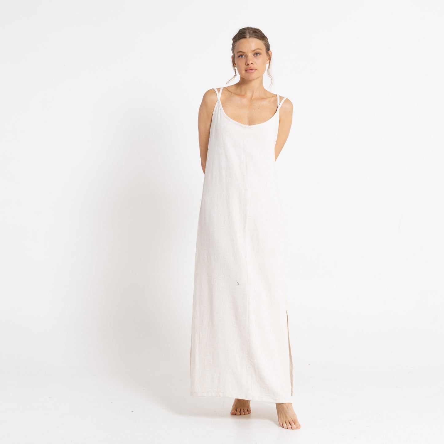 Vestido Sunset Slip  Ecru