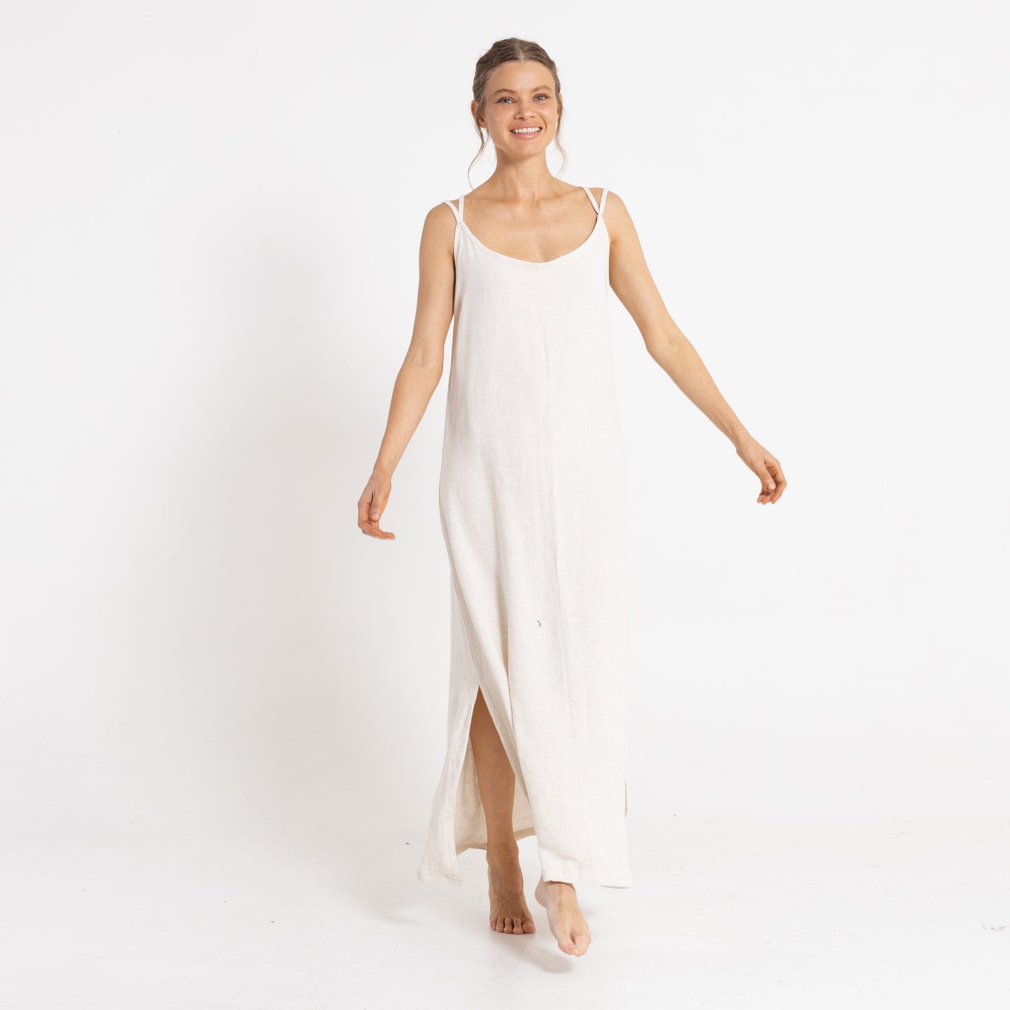 Vestido Sunset Slip  Ecru