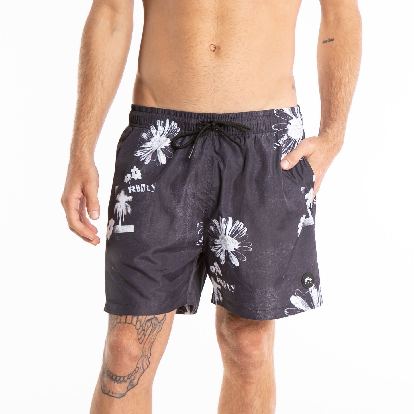 Short Surflower Black