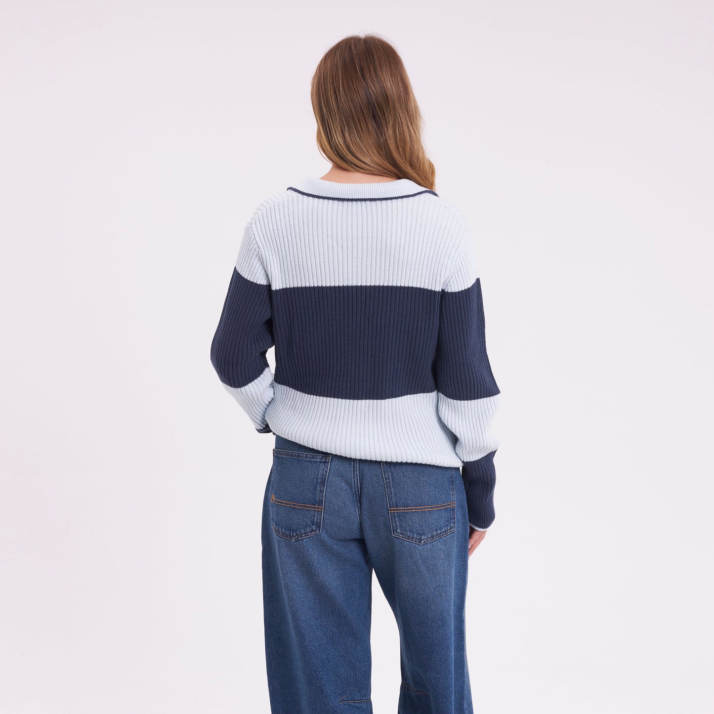 Sweater Try Me Rugby Top Retro Blue/Navy