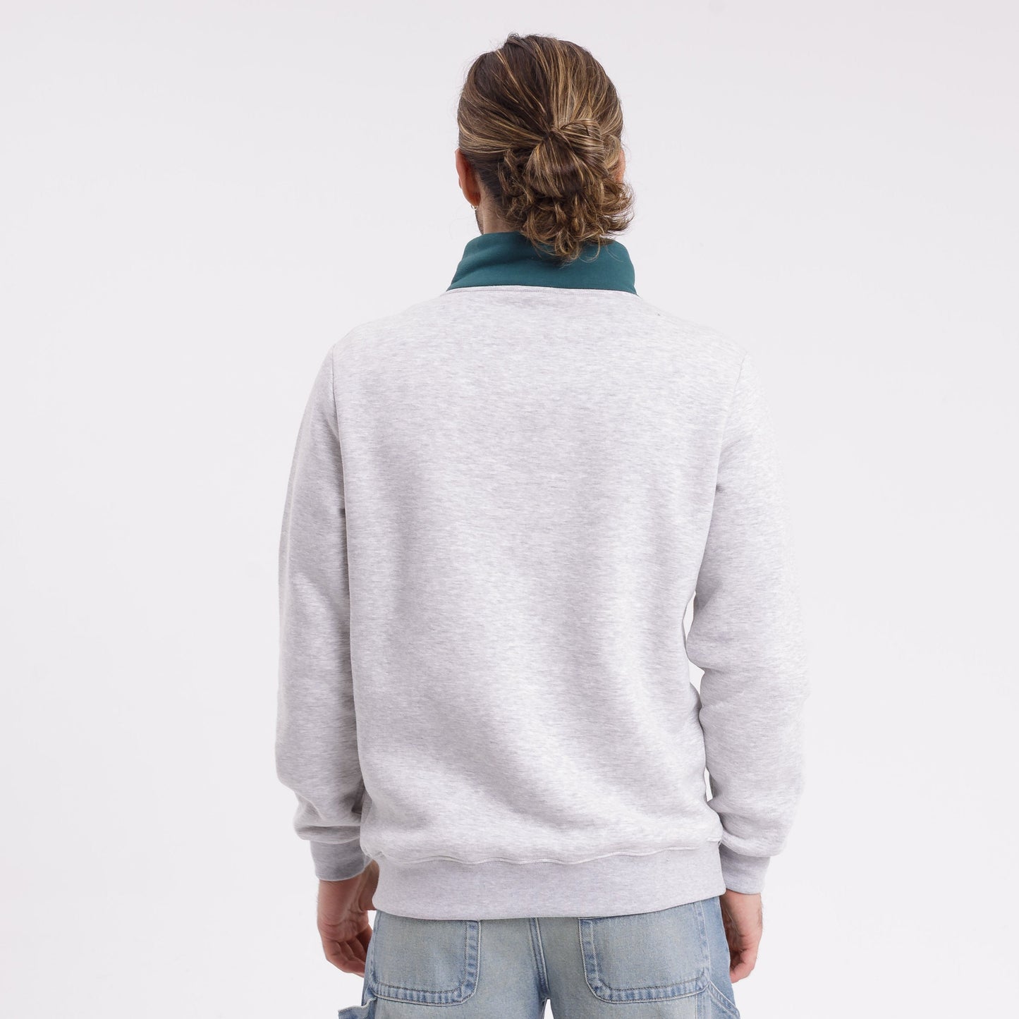 Buzo Australian 1/4 Zip White Marle