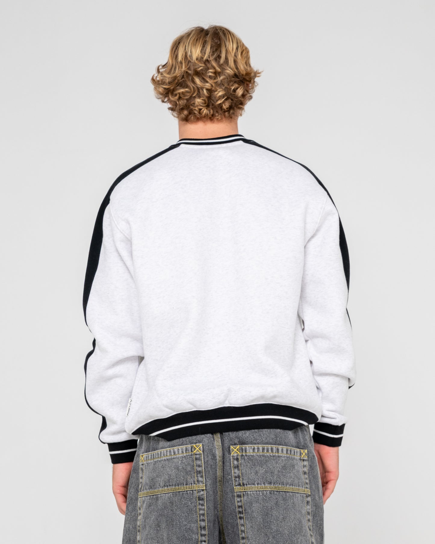 Buzo Vengeance V Neck Fleece Ecru Marle