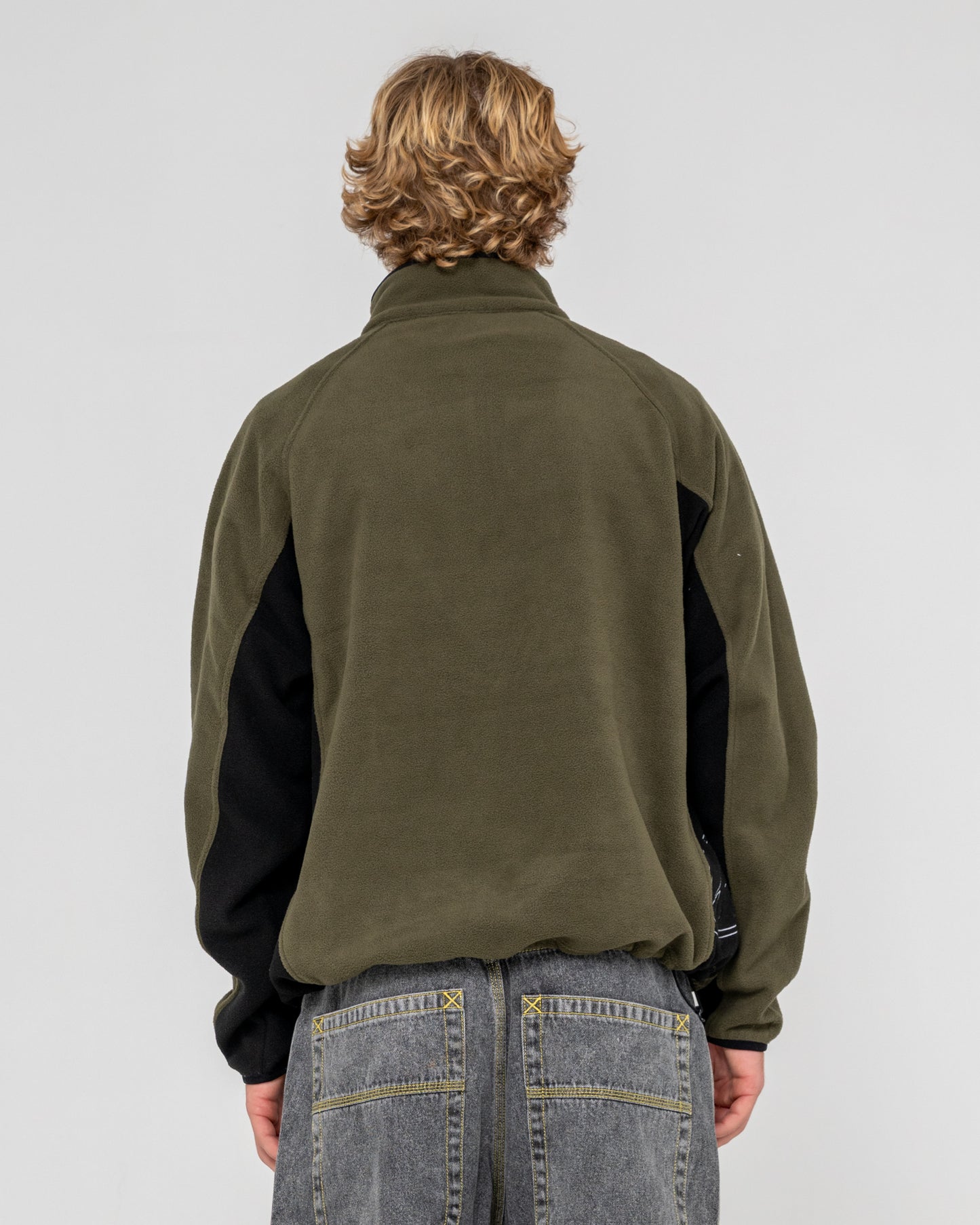 Buzo Blizzard Quarter Zip Polar Fleece Army Green