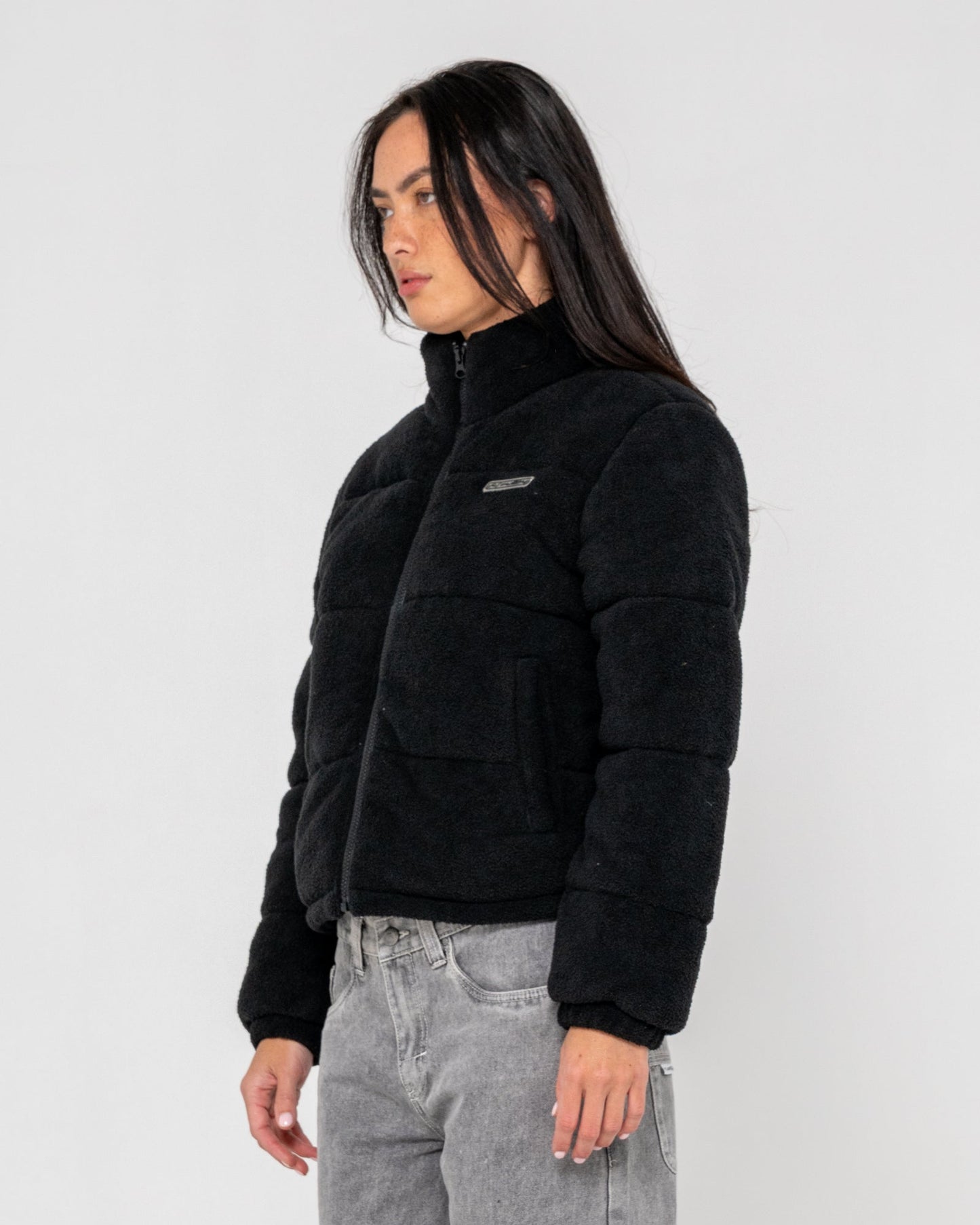 Campera Abrigo On And On Polar Black