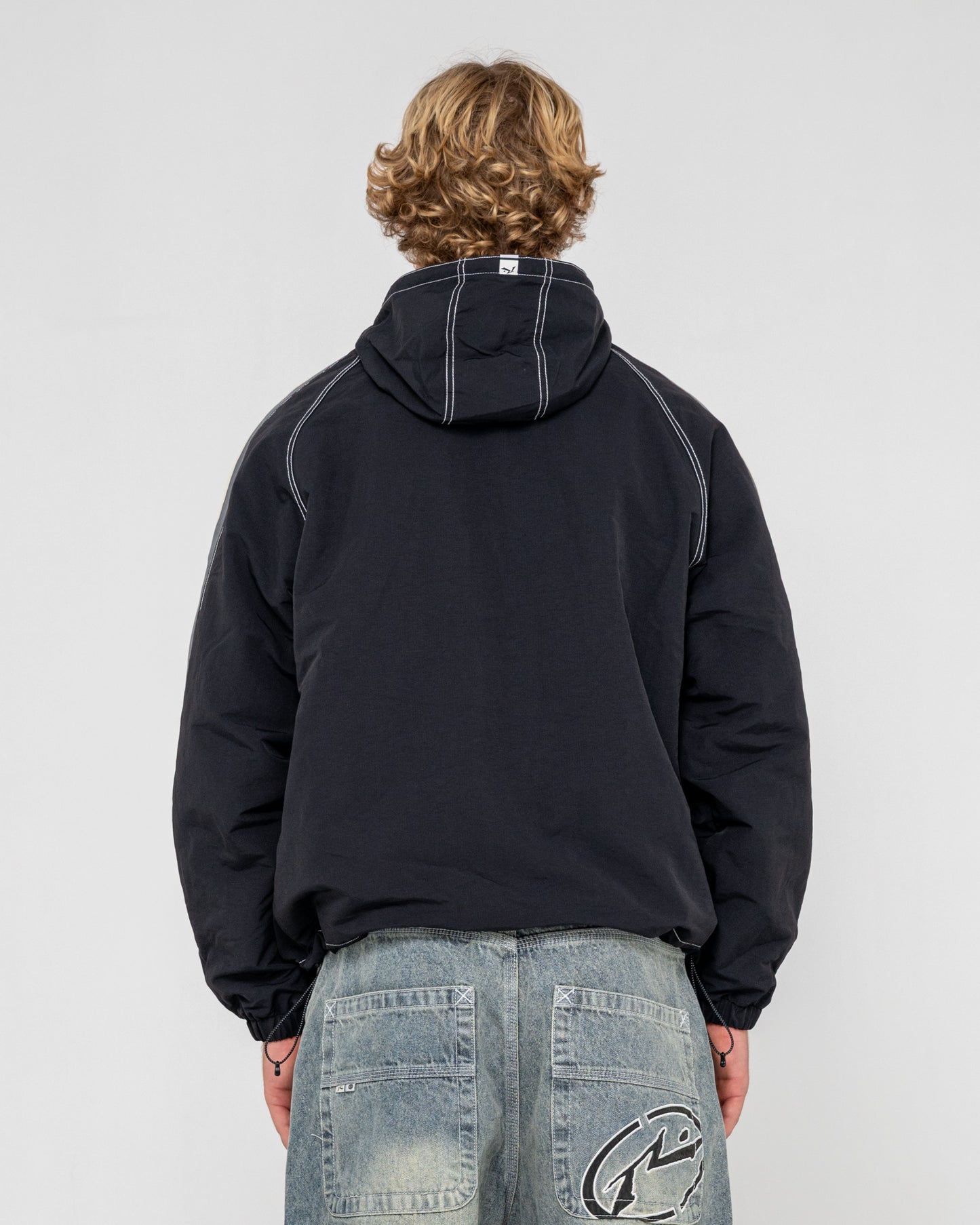 Campera Abrigo Lock Out Hooded Black