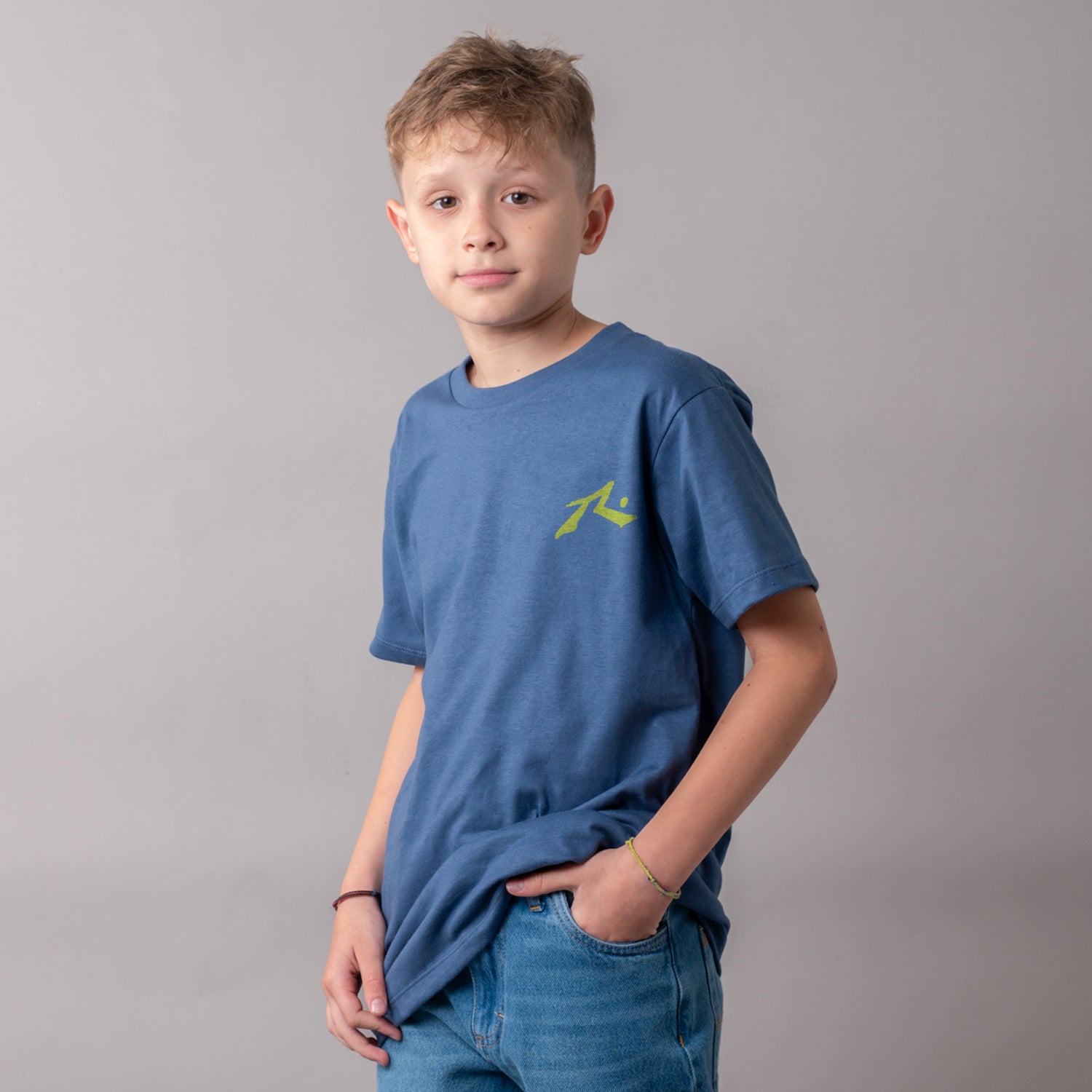 Remera Competition Jr Atlantic Blue/Lemon