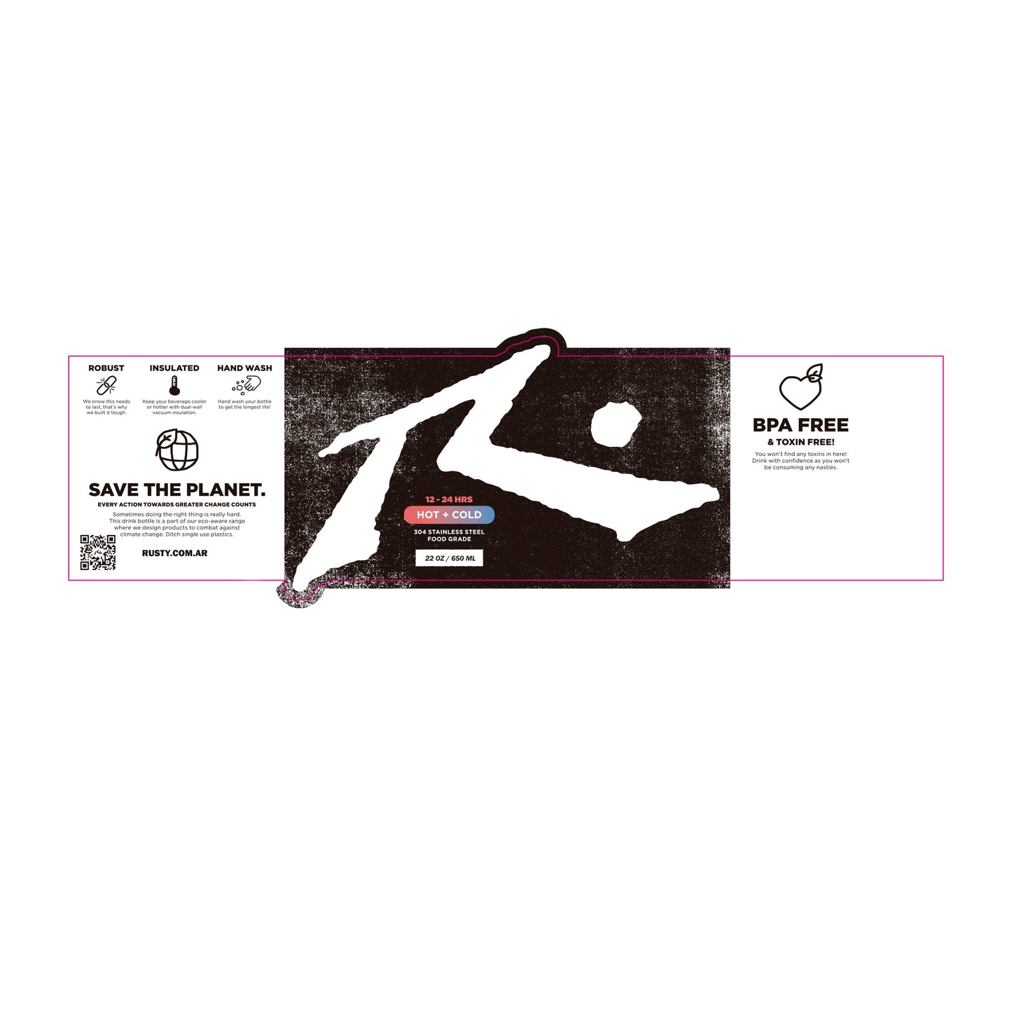 Varios Quencher Bottle Glacier Lake