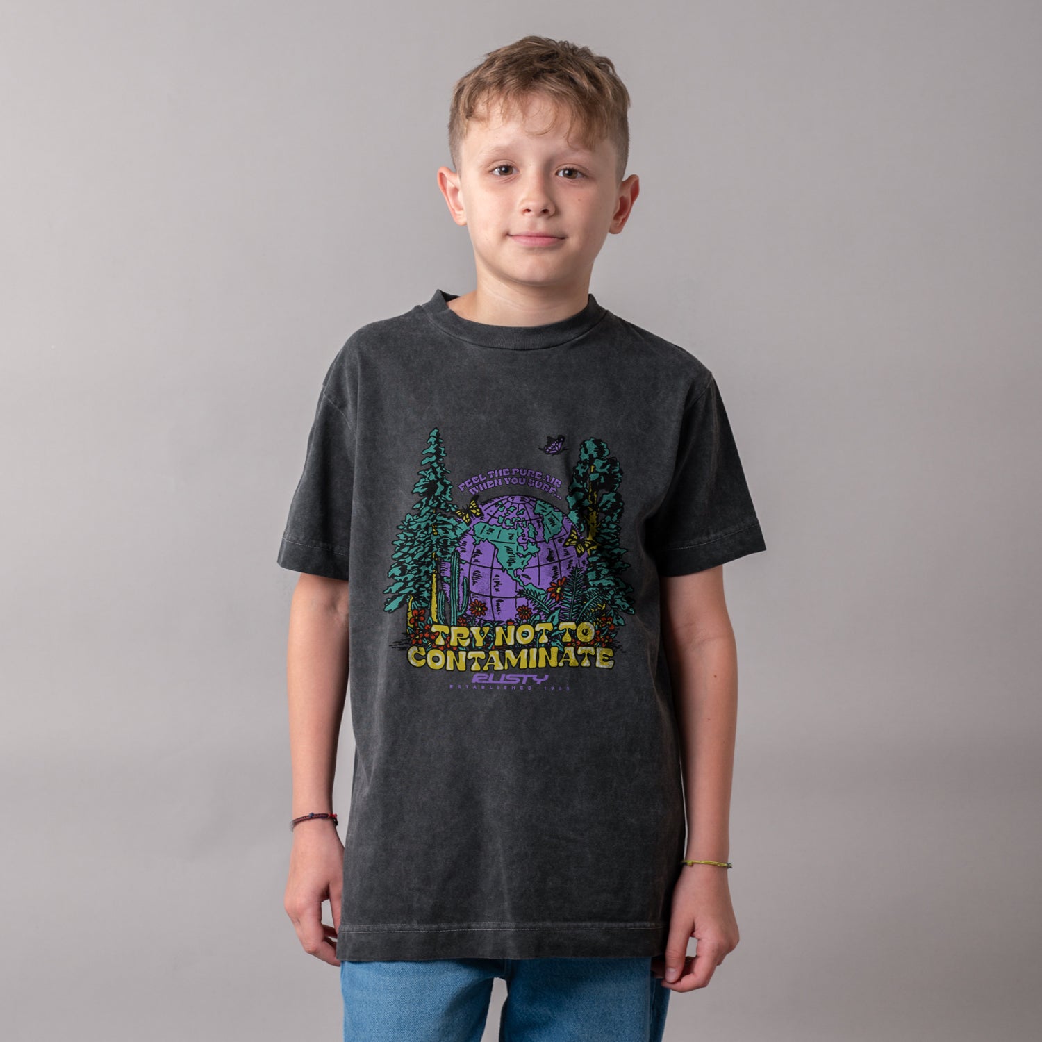 Remera Fosters Jr Process Black