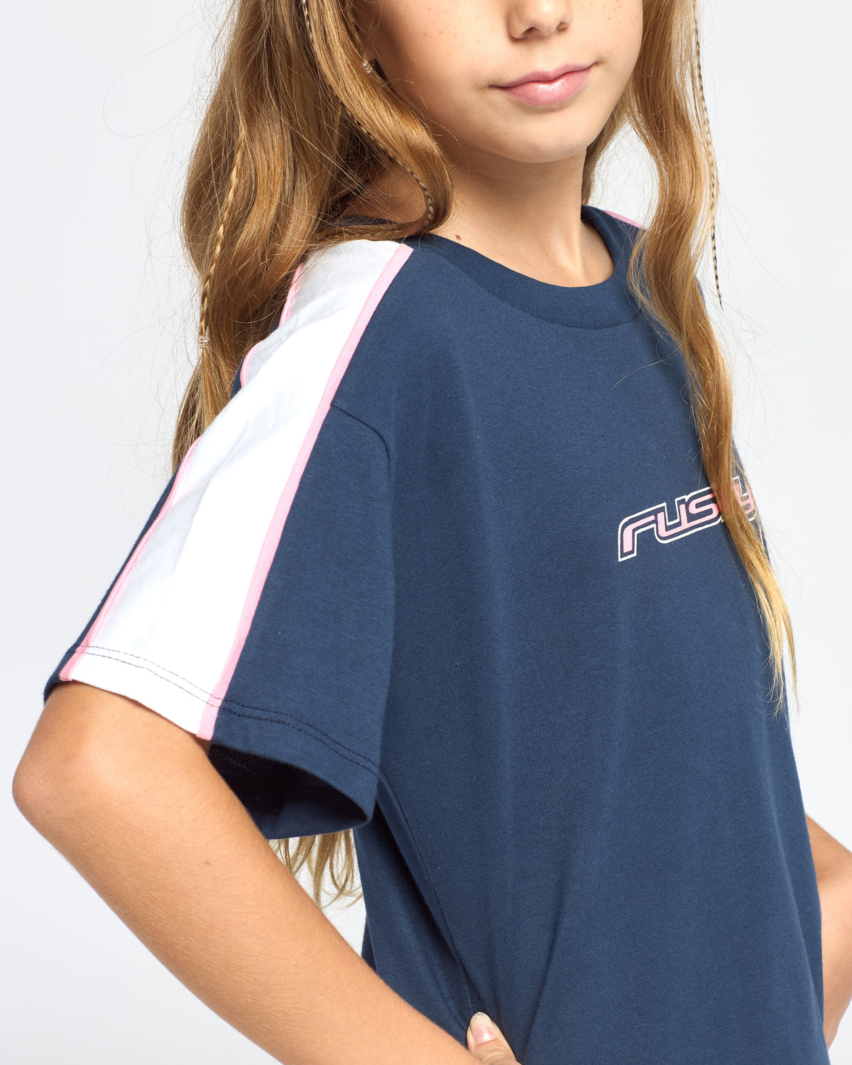 Remera Mini Tammy Oversized Girls Navy