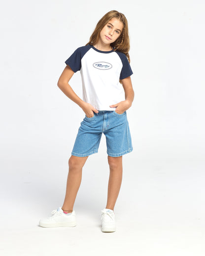 Remera Tuff Raglan Baby Girls White