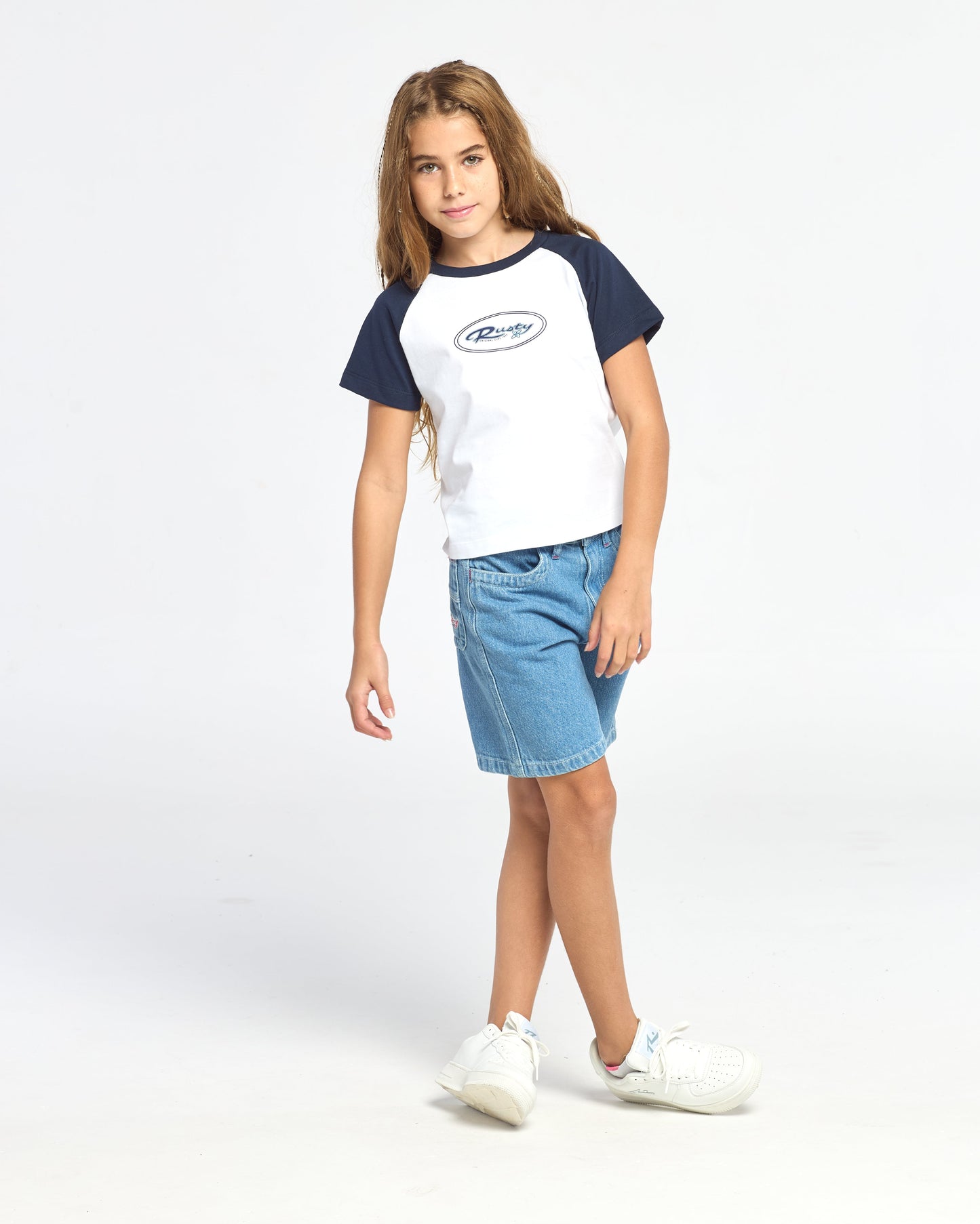 Remera Tuff Raglan Baby Girls White