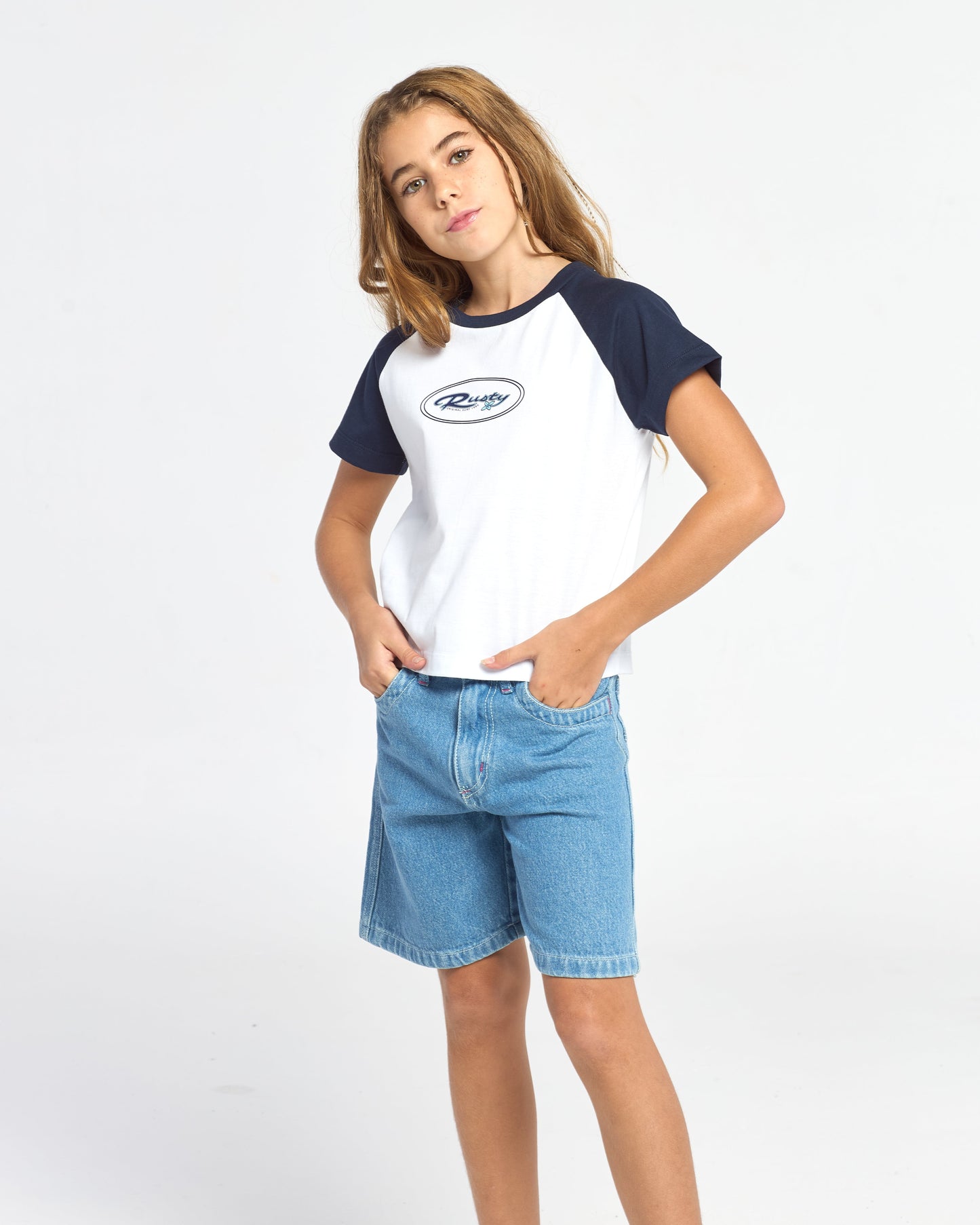 Remera Tuff Raglan Baby Girls White