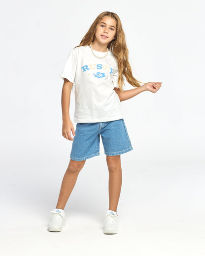 Remera Loco Standard Girls Ecru
