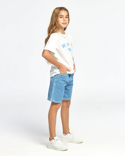 Remera Loco Standard Girls Ecru