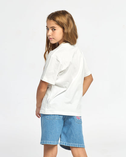 Remera Loco Standard Girls Ecru