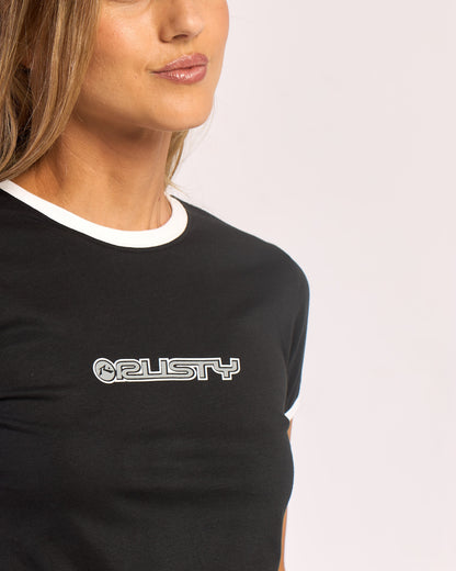Remera Classic Ringer Baby Black