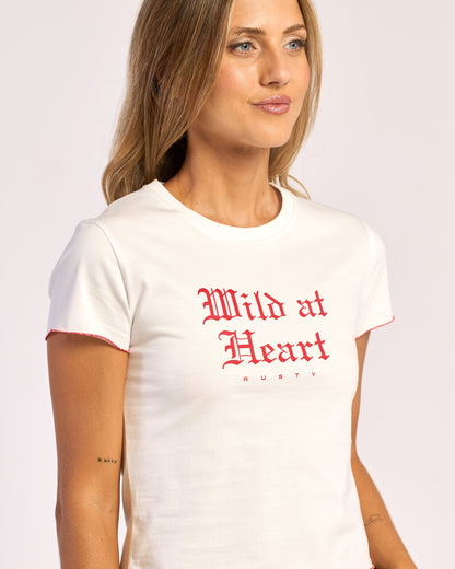Remera Wild At Heart Mini Ecru