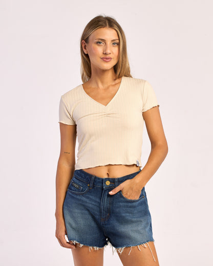 Remera Polly Anna Pointelle Baby 2.0 Ecru