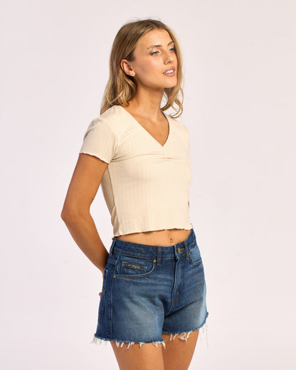 Remera Polly Anna Pointelle Baby 2.0 Ecru