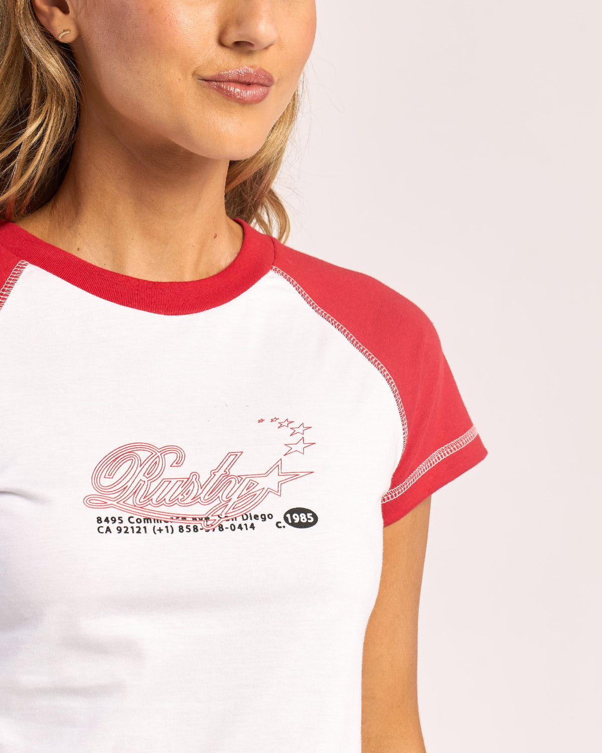 Remera Out Of Practice Ranglan White