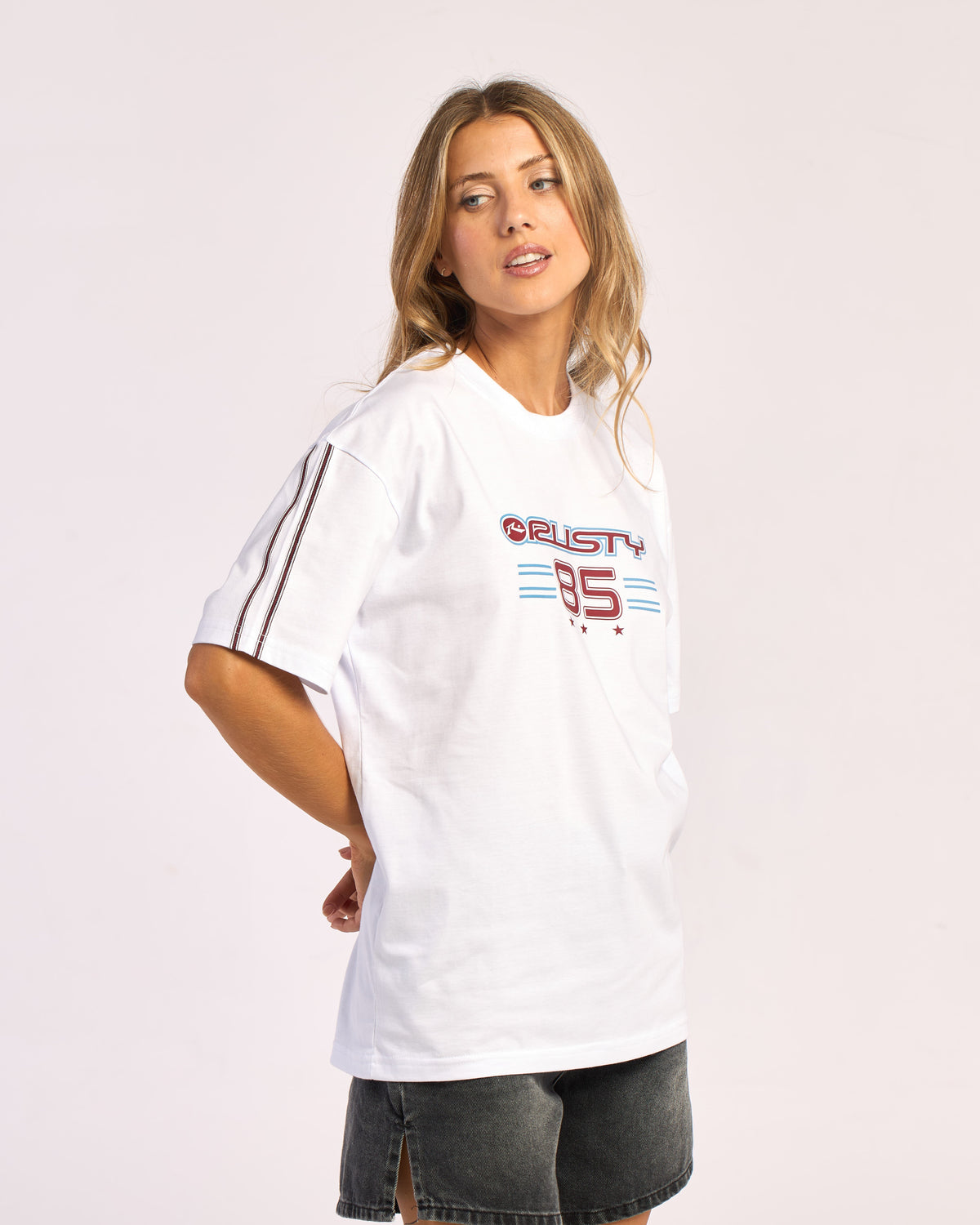 Remera Wavers Tide Oversize White