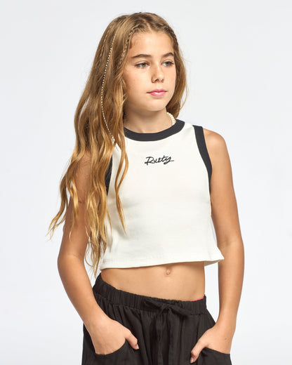 Musculosa Brand Racer 2.0 Tank Girls Ecru