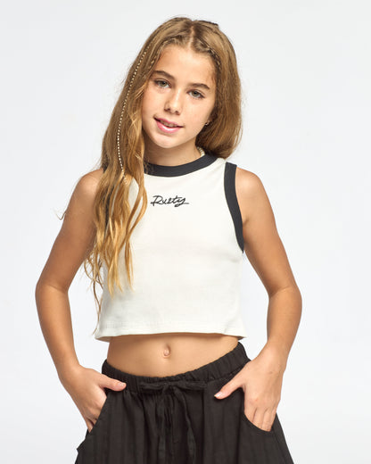 Musculosa Brand Racer 2.0 Tank Girls Ecru