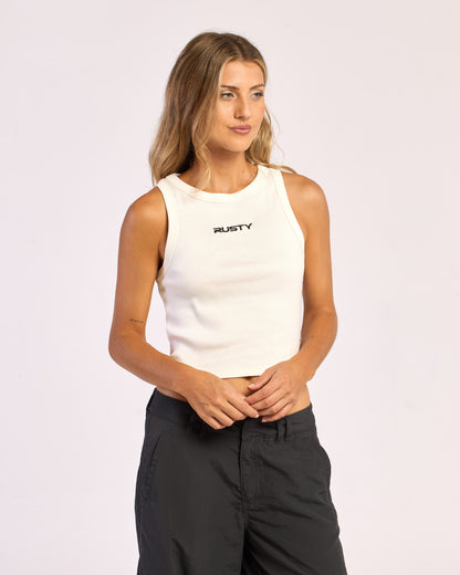 Musculosa Brand Racer 2.0 Tank Ecru