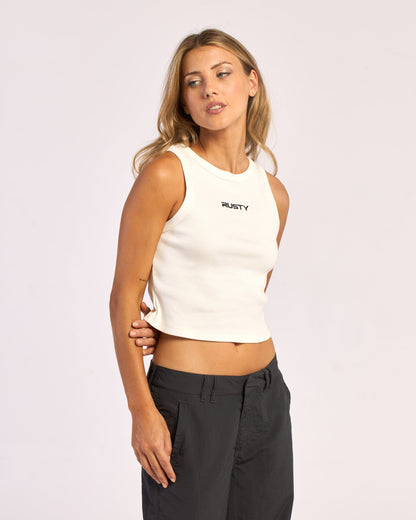 Musculosa Brand Racer 2.0 Tank Ecru