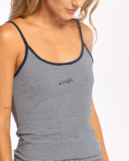 Musculosa Candy Cami Singlet Tank Navy